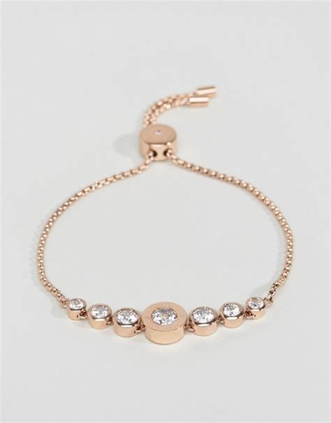 michael kors rose gold adjustable bracelet|michael kors bracelet with lock.